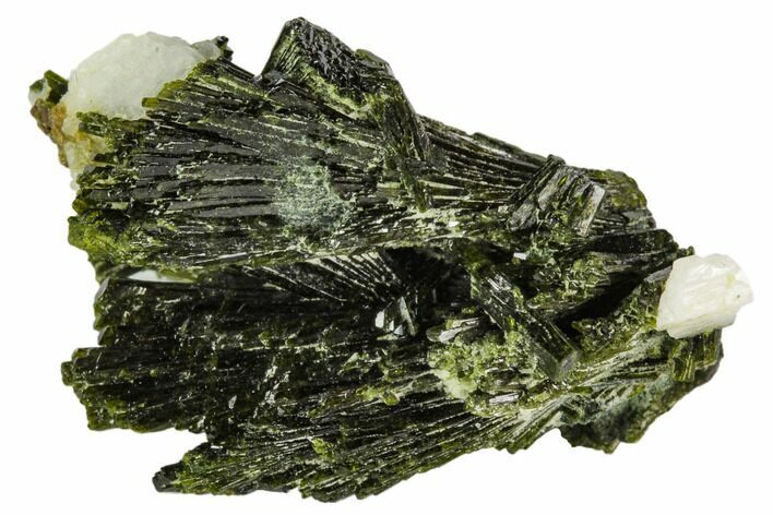 Epidote Crystal Cluster with Adularia - Pakistan #111970